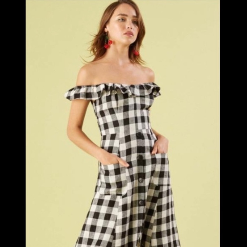 Reformation Gingham Dress